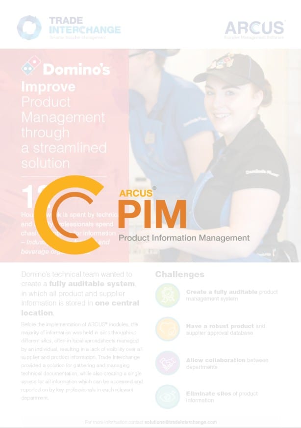 Domino's Pizza PIM Case Study Domino's Pizza PIM Case Study