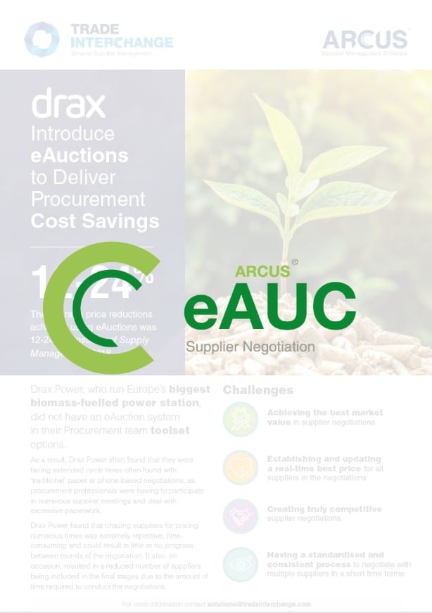 Drax Power eAUC Case Study Drax Power eAUC Case Study