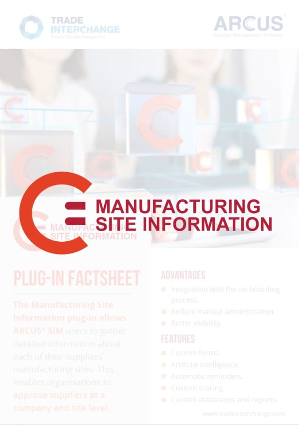 Manufacturing Site Information Factsheet Manufacturing Site Information Factsheet